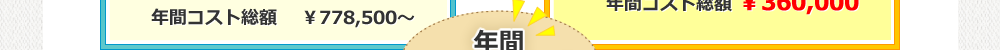 年間コストは、なんと約40万円!